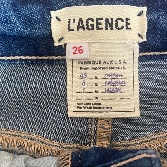 L'Agence Marguerite Jean High Rise Skinny Jean in Manchester Women's 26 - Picture 4 of 10